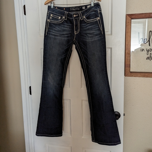 Miss Me Dark wash Bootcut jeans, size 30 like new! - Picture 1 of 7
